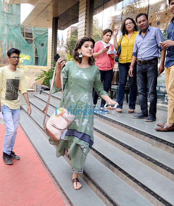 manoj bajpayee and taapsee pannu snapped at naam shabana promotions 2