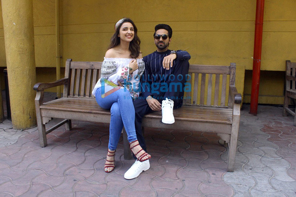 parineeti chopra and ayushmann khurrana snapped promoting meri pyaari bindu 3