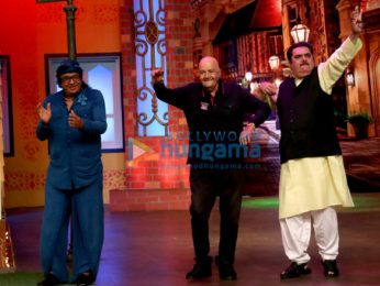 Prem Chopra, Raza Murad and Ranjeet snapped on sets of The Kapil Sharma Show