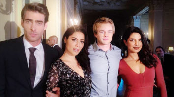 Check out: Priyanka Chopra looks ravishing in red with her cast on sets of the Quantico