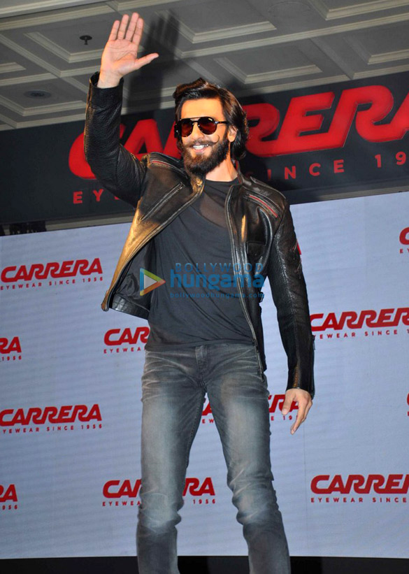Ranveer Singh unveils ‘Carrera’ eyewear in Delhi Ranveer Singh unveils ‘Carrera’ eyewear in Delhi