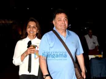 Shahid Kapoor, Mira Rajput, Rishi Kapoor, Neetu Singh snapped at the airpor