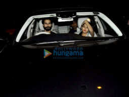 Shahid Kapoor & Mira Rajput snapped heading for a drive in their new Mercedes S Class