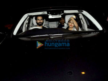 Shahid Kapoor & Mira Rajput snapped heading for a drive in their new Mercedes S Class
