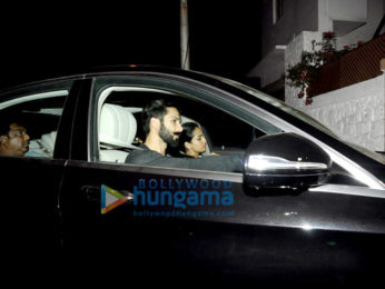 Shahid Kapoor & Mira Rajput snapped heading for a drive in their new Mercedes S Class