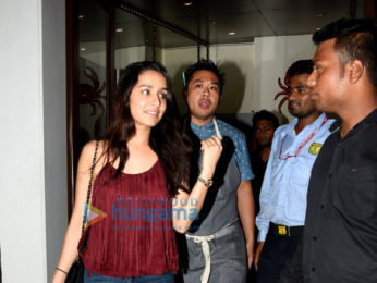 Shraddha Kapoor snapped post her dinner at 'Bastian'