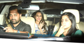 Sonakshi Sinha and family snapped post a screening of ‘Noor’