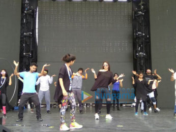 Sonakshi Sinha rehearsing for 'Dabangg Tour Hungama' in Hong Kong