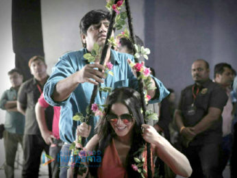 Sunny Leone snapped at a photoshoot for IARRA sunglasses