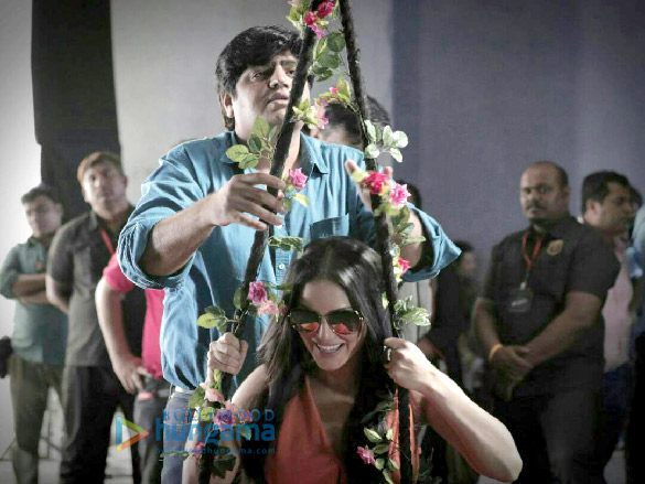 sunny leone snapped at a photoshoot for iarra sunglasses 2