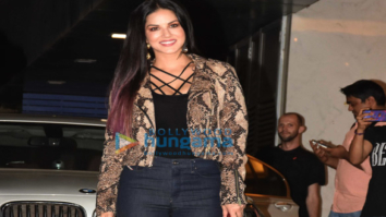 Sunny Leone snapped post her meeting in Bandra