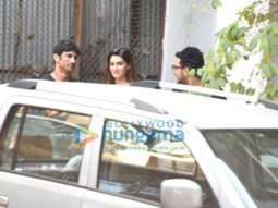 Sushant Singh Rajput drives Kriti Sanon around Bandra in his new Maserati car