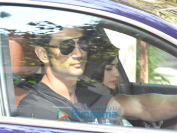 Sushant Singh Rajput drives Kriti Sanon around Bandra in his new Maserati car