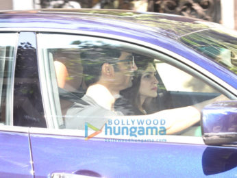 Sushant Singh Rajput drives Kriti Sanon around Bandra in his new Maserati car
