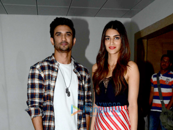 Sushant and Kriti snapped at Raabta's promotions