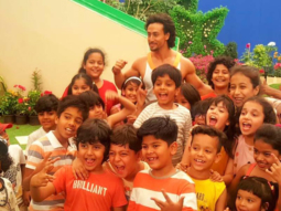 Watch: Tiger Shroff having a blast with children while shooting for Sony YAY!