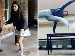 Watch: Varun Dhawan’s crazy morning antics and Taapsee Pannu skateboard lessons on Judwaa 2 sets will make your day