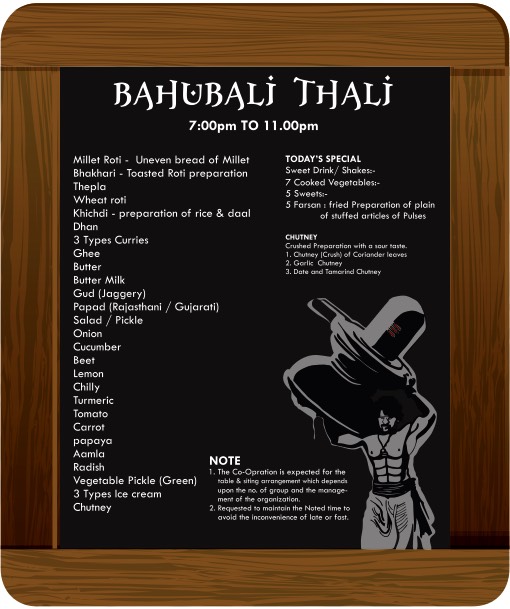 WOW! Now, a thali gets named after ‘Baahubali The Conclusion’