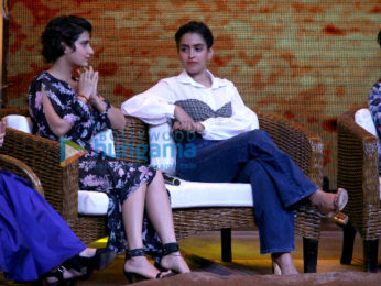 Aamir Khan and the 'Dangal' girls Fatima Sana Sheikh and Sanya Malhotra snapped on the sets of Sa Re Ga Ma