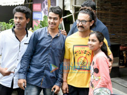Aamir Khan snapped post his spa sessions