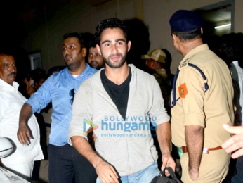Abhishek Bachchan and Ranbir Kapoor play a friendly football match with the CISF personnels