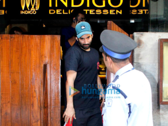 Aditya Roy Kapoor snapped at Indigo restaurant