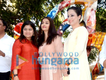 Aishwarya Rai Bachchan inaugurates artist and social activist Rouble Nagi's sculpture titled The Paradise Garden