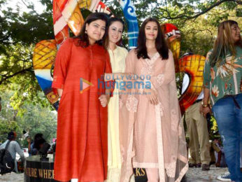 Aishwarya Rai Bachchan inaugurates artist and social activist Rouble Nagi's sculpture titled The Paradise Garden
