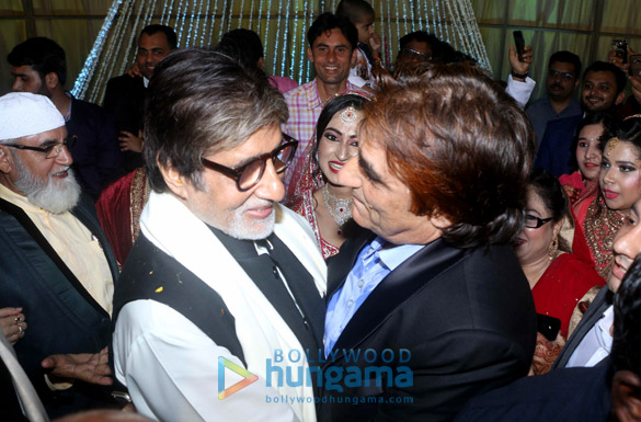 amitabh snapped at a close friends son wedding 2