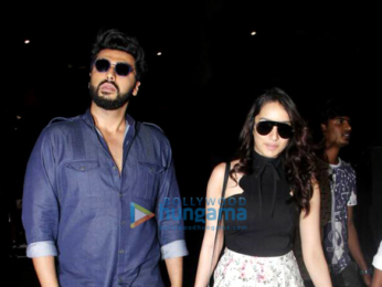 Arjun Kapoor and Shraddha Kapoor arrive back from Kolkata