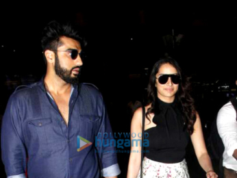 Arjun Kapoor and Shraddha Kapoor arrive back from Kolkata
