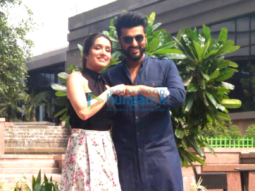 Arjun Kapoor and Shraddha Kapoor snapped promoting their film Half Girlfriend in Kolkatta