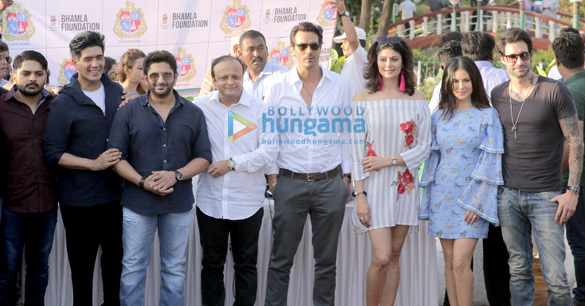 arjun rampal sunny leone and others grace the sapling plantation drive 1