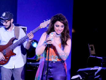 Ayushmann Khurrana and Parineeti Chopra at the musical concert of their film Meri Pyaari Bindu