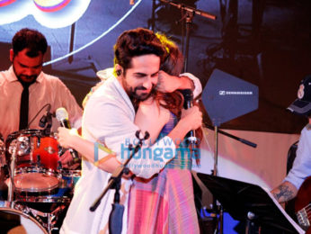 Ayushmann Khurrana and Parineeti Chopra at the musical concert of their film Meri Pyaari Bindu