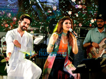 Ayushmann Khurrana and Parineeti Chopra at the musical concert of their film Meri Pyaari Bindu