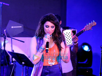 Ayushmann Khurrana and Parineeti Chopra at the musical concert of their film Meri Pyaari Bindu