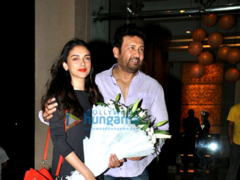 Wrap-up bash of the film Bhoomi with Sanjay Dutt and cast