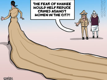 Bollywood Toons: Priyanka Chopra is painting the town khakee! Bollywood Toons: Priyanka Chopra is painting the town khakee!