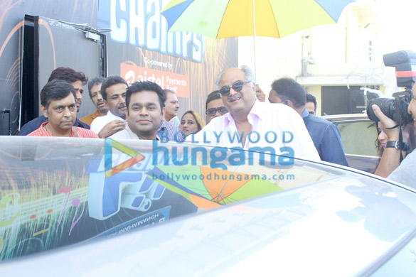 boney kapoor and ar rahman snapped promoting the film mom on zee lil champs 3