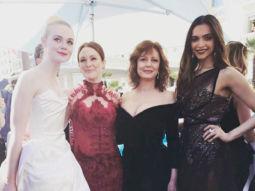 Cannes 2017: Wow! Deepika Padukone meets Hollywood stars Julianne Moore, Susan Sarandon and Elle Fanning