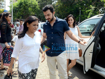 Dia Mirza snapped with her husband Sahil Sangha post lunch in Bandra