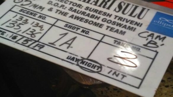 Director of Tumhari Sulu credits the entire team on the clapper board of the film