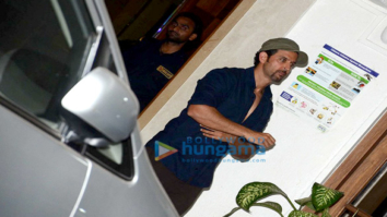 Hrithik Roshan, Sussanne Roshan, Twinkle Khanna and Gayatri Joshi snapped post dinner at a friend’s house in Bandra