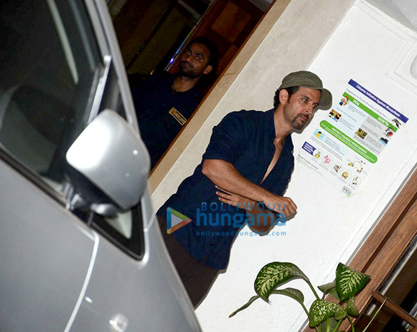 Hrithik Roshan, Sussanne Roshan, Twinkle Khanna and Gayatri Joshi snapped post dinner at a friend’s house in Bandra