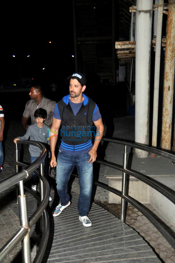 Hrithik Roshan and Sussane Khan snapped alongwith their children at PVR, Juhu