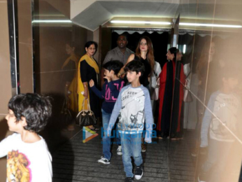 Hrithik Roshan and Sussane Khan with kids snapped at PVR Juhu