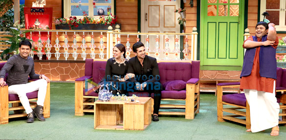 huma qureshi saqib saleem promote their film doobara on the kapil sharma show 9