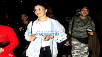 Jacqueline Fernandez, Jackie Shroff and John Abraham snapped at the airport