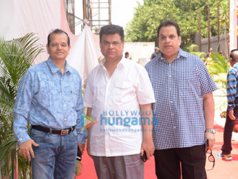 Javed Akhtar, Hema Malini and Dharmendra grace the mahurat of Anil Sharma's film 'Genius'